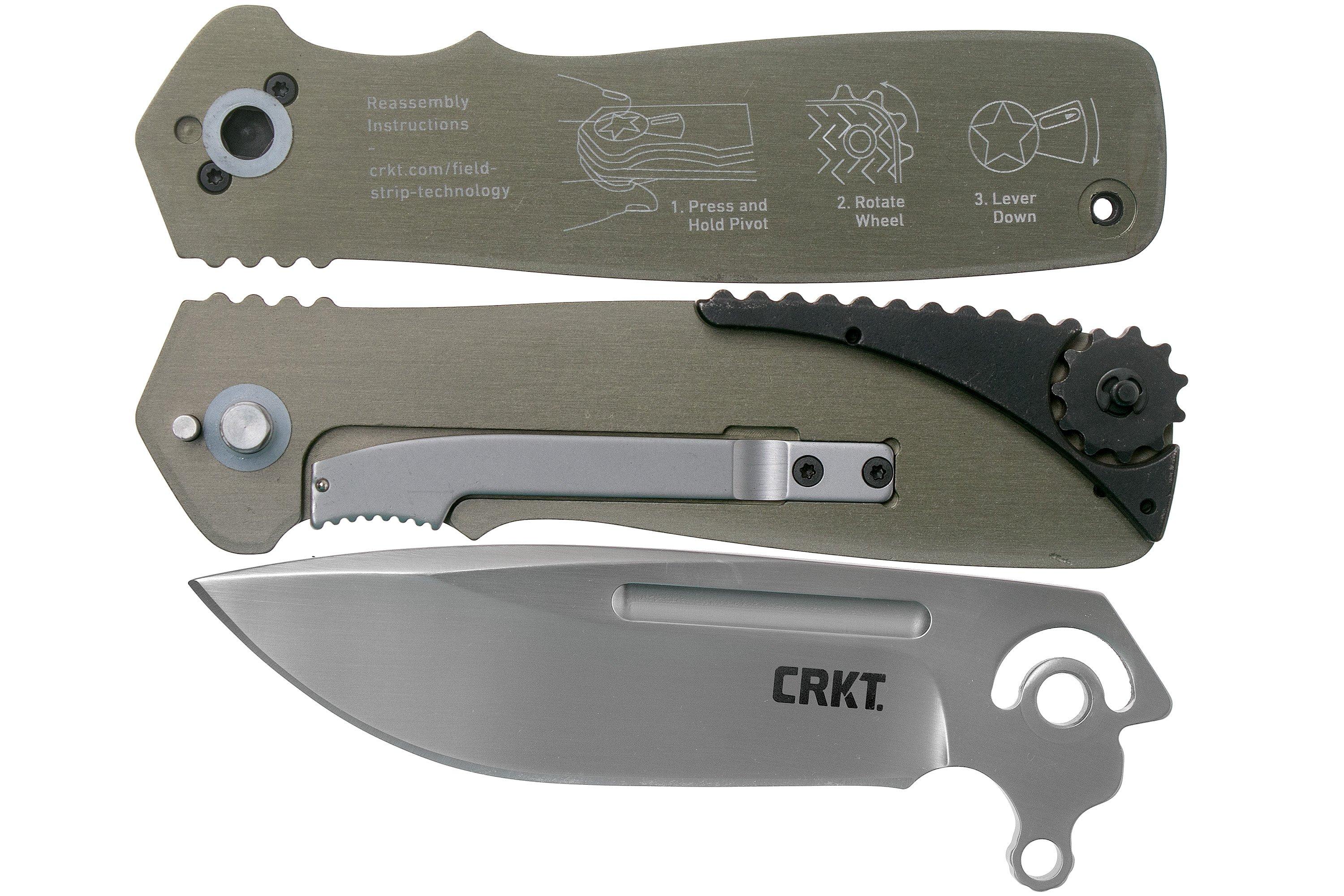 CRKT Homefront K270GKP OD Green pocket knife, Ken Onion design