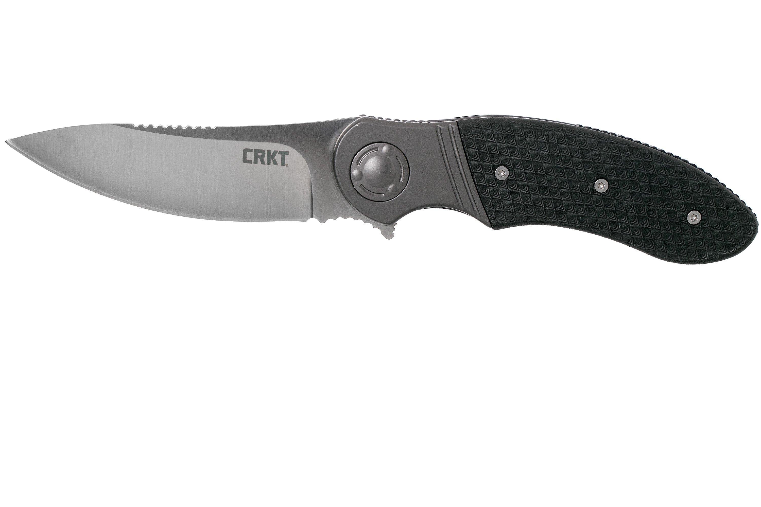 CRKT Hootenanny K300KXP Black Silver pocket knife, Ken Onion design ...