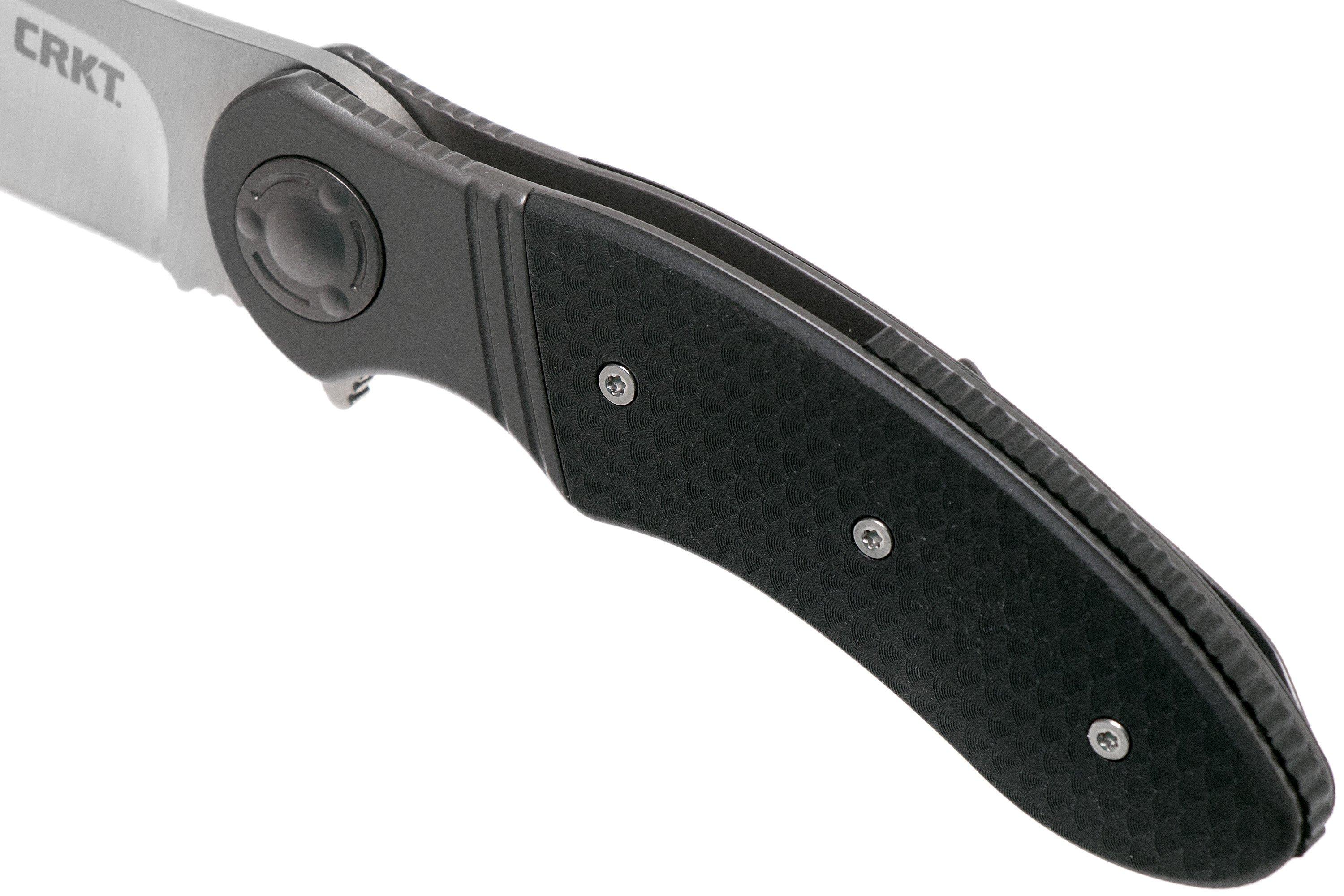 CRKT Hootenanny K300KXP Black Silver pocket knife, Ken Onion