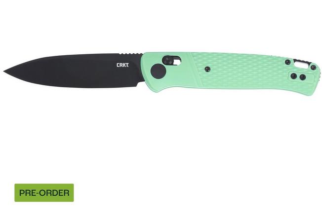 Obraz dla Nóż składany CRKT Counterpart K430BKP Black Oxide 12C27, Aqua GRN, projekt Ken Onion