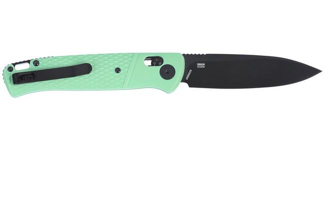 Obraz dla Nóż składany CRKT Counterpart K430BKP Black Oxide 12C27, Aqua GRN, projekt Ken Onion