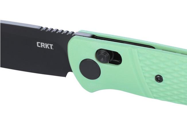 Obraz dla Nóż składany CRKT Counterpart K430BKP Black Oxide 12C27, Aqua GRN, projekt Ken Onion