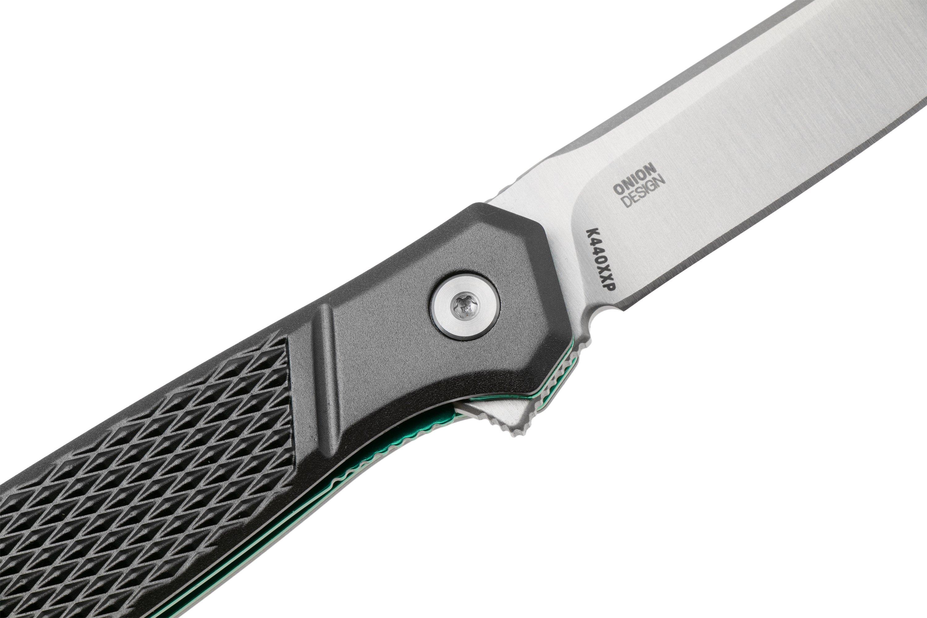 CRKT Scar K440XXP Satin D2, Gray Aluminum, navalha, Ken Onion design ...