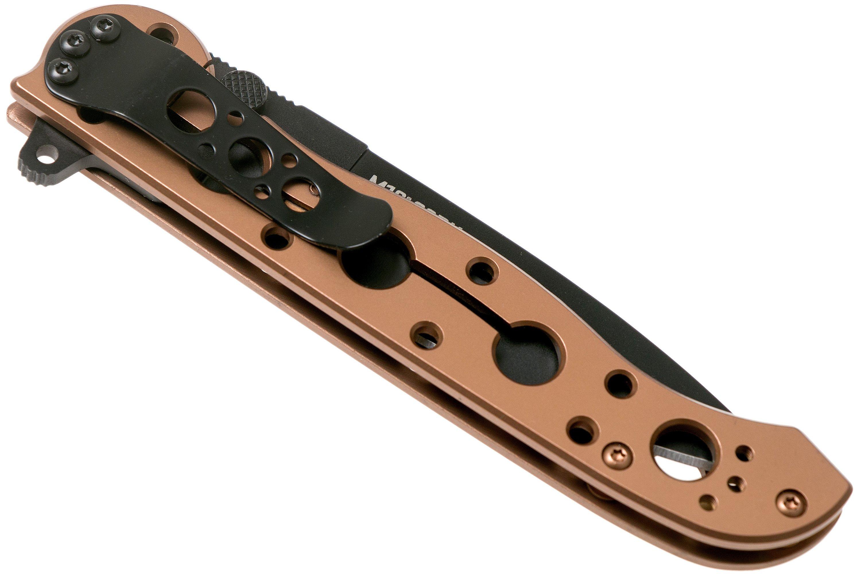 CRKT M1603BK Bronze pocket knife, Kit Carson design Advantageously