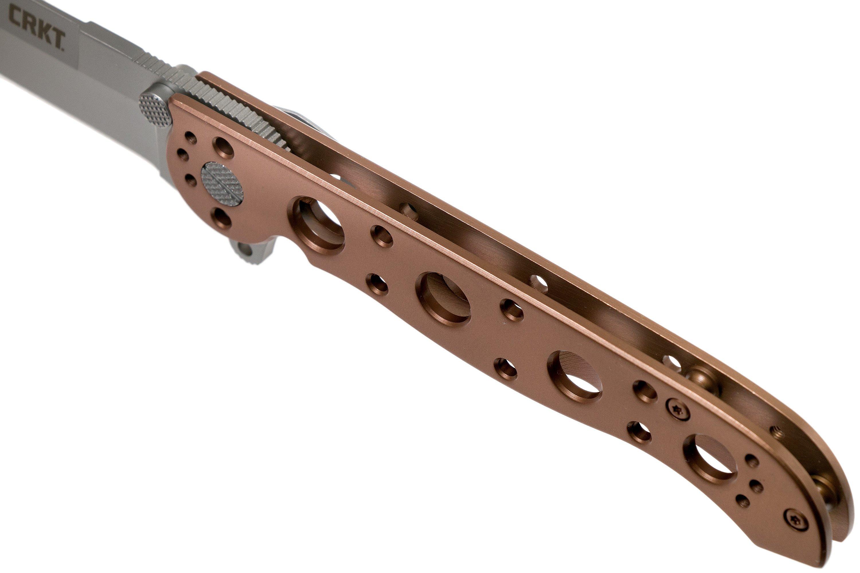 CRKT M1603BS Bronze pocket knife, Kit Carson design Advantageously