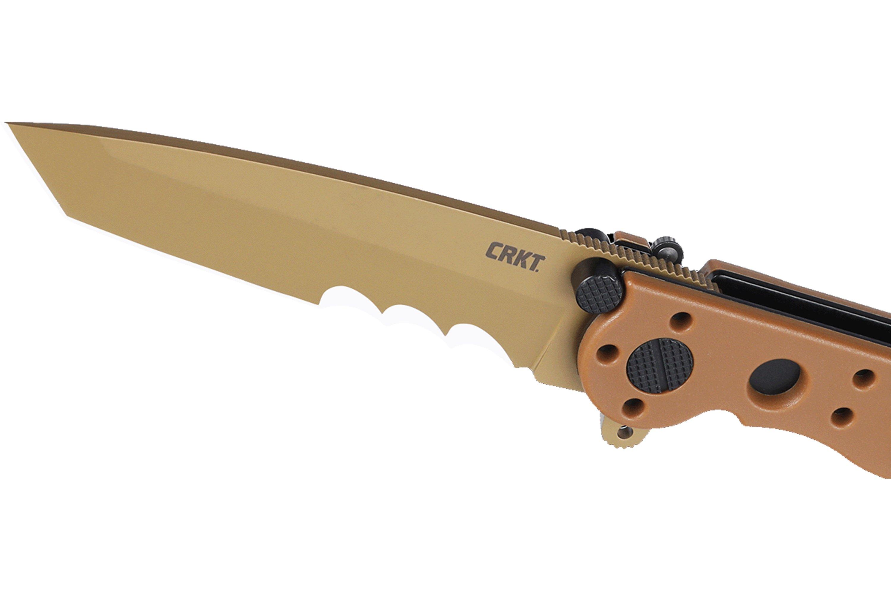 CRKT M16 Tanto, Veff Serrations M16-10DZ Desert Tan GRN zakmes, Kit ...