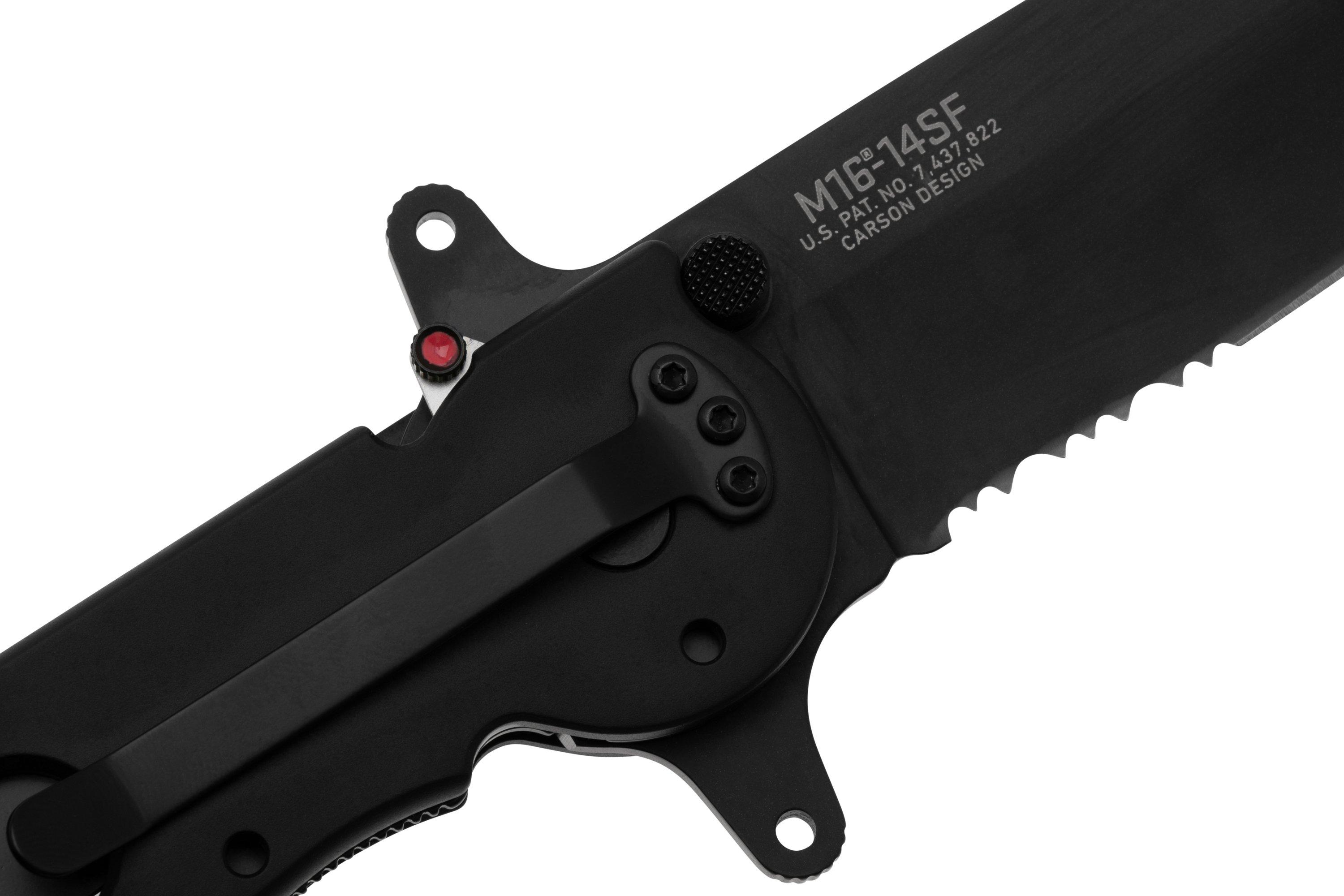 Crkt M16-14sf Black Aluminum, Triple Point Serrations, Zakmes, Kit 