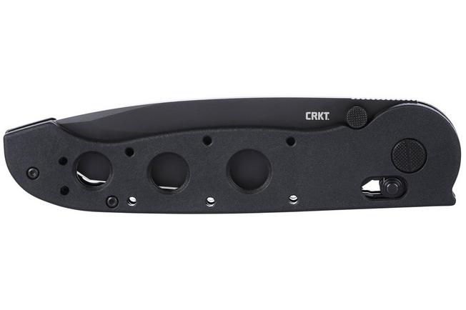 Obraz dla Nóż składany CRKT M16 Crossbar Lock Tanto Veff Serrations M16-14XK Black EDP D2, Black Grivory, projekt Kit Carson