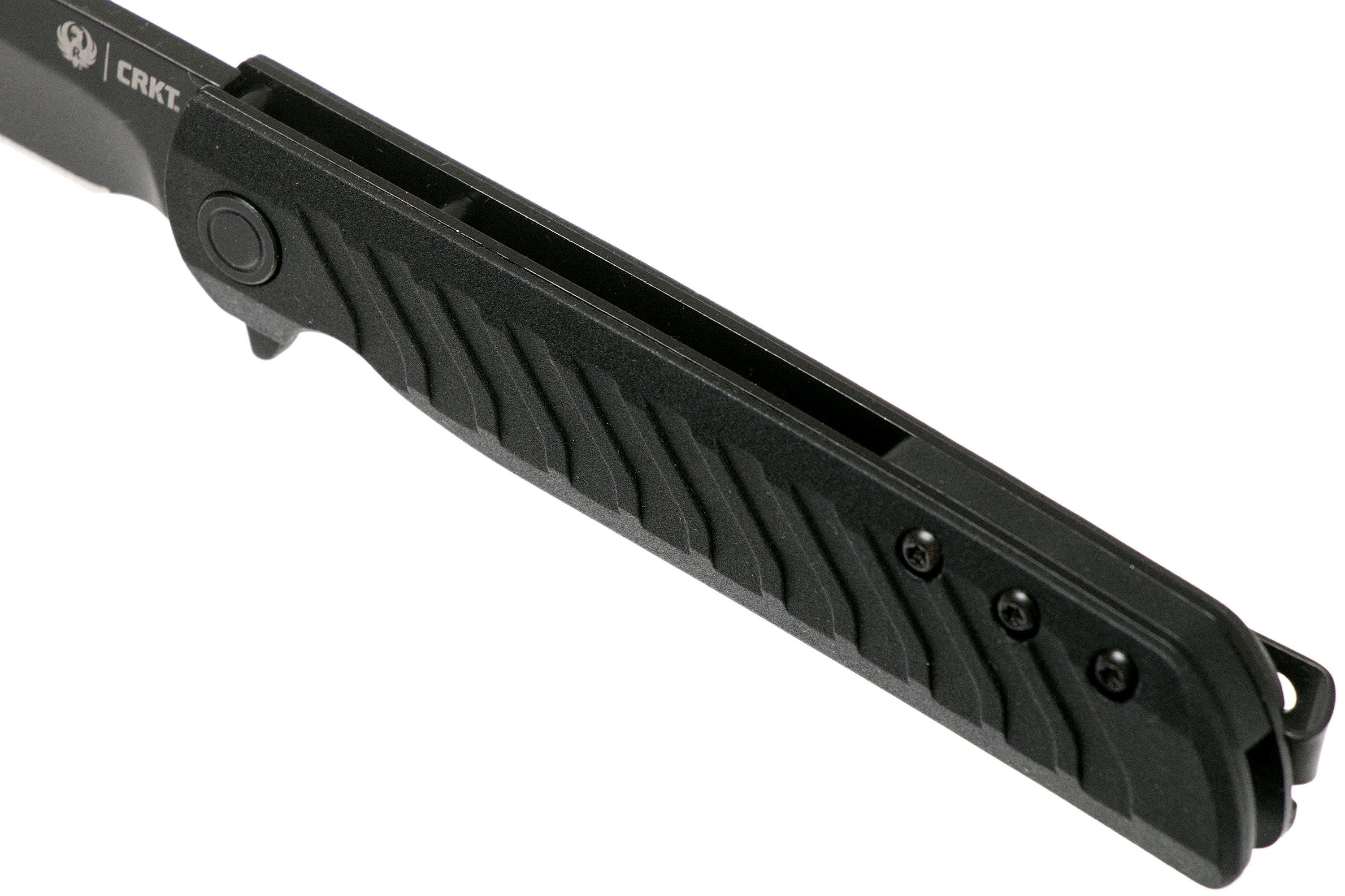 CRKT Ruger LCK R3802K black pocket knife, Matthew Lerch design ...