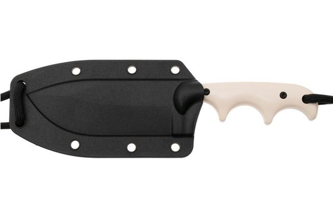 Image pour CRKT Minimalist Nessmuk 2375 Satin 12C27, Ivory Micarta, couteau de cou, Alan Folts design