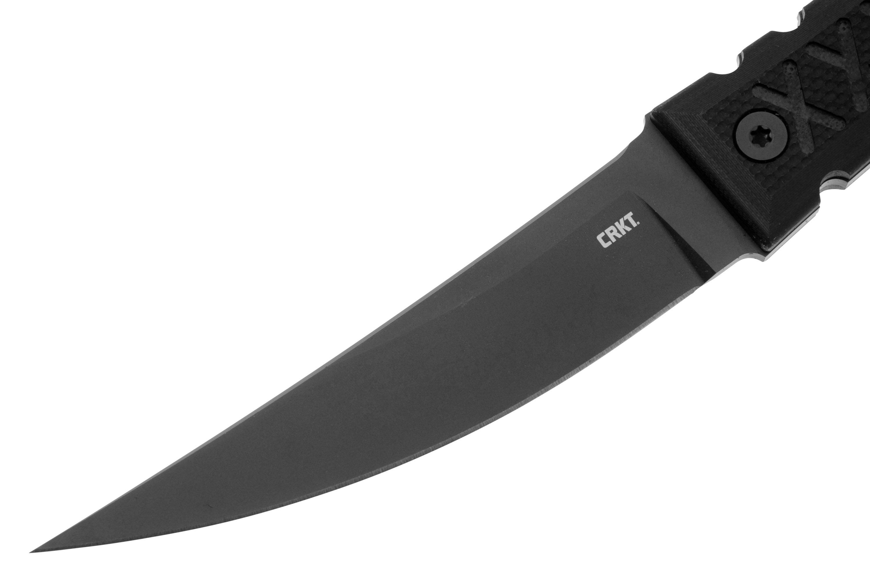 CRKT HZ4 2924 Black Titanium Nitride SK-5, Black G10, vaststaand