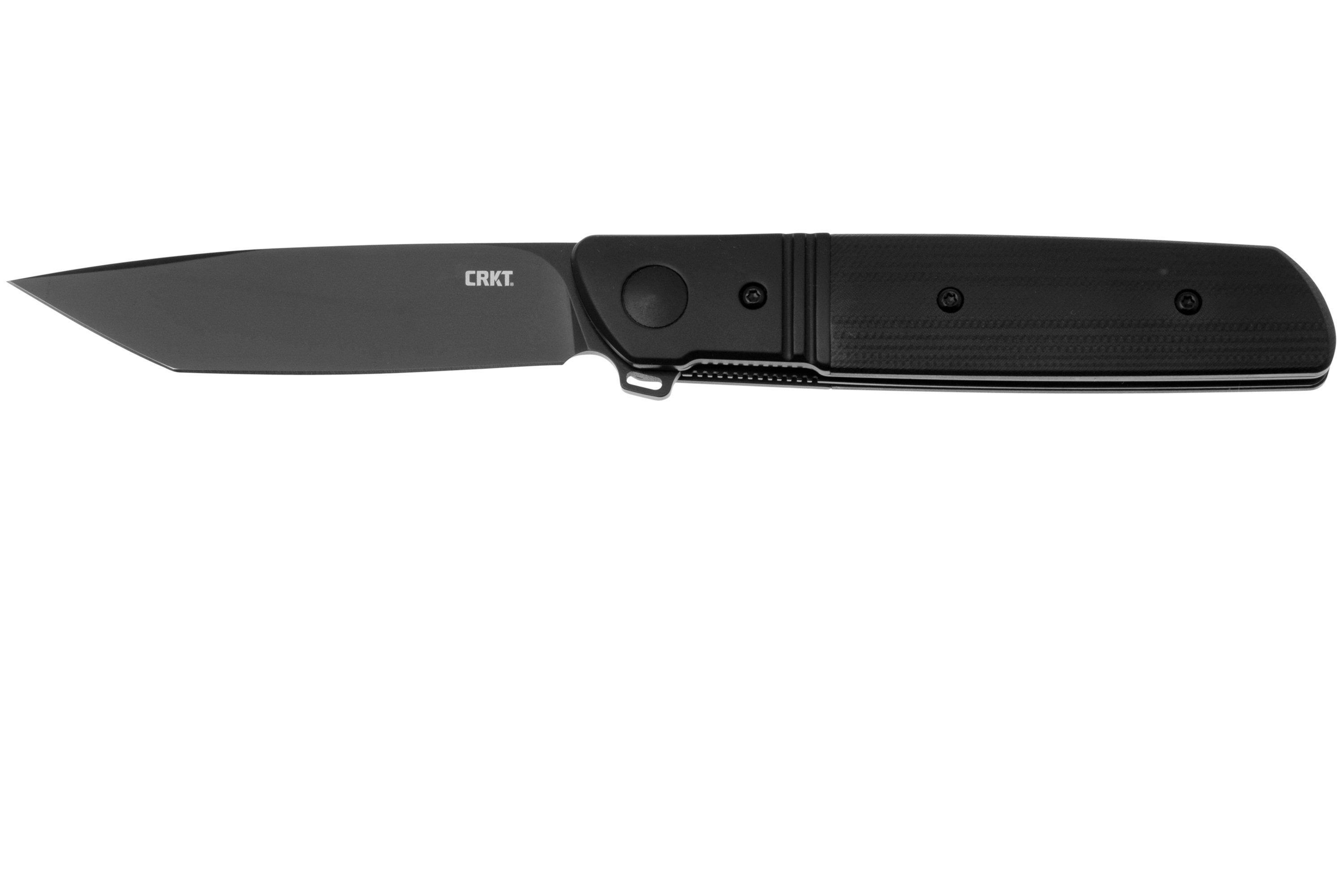 CRKT Bamboozled Tanto Black 5720K Black Oxide D2, Black G10