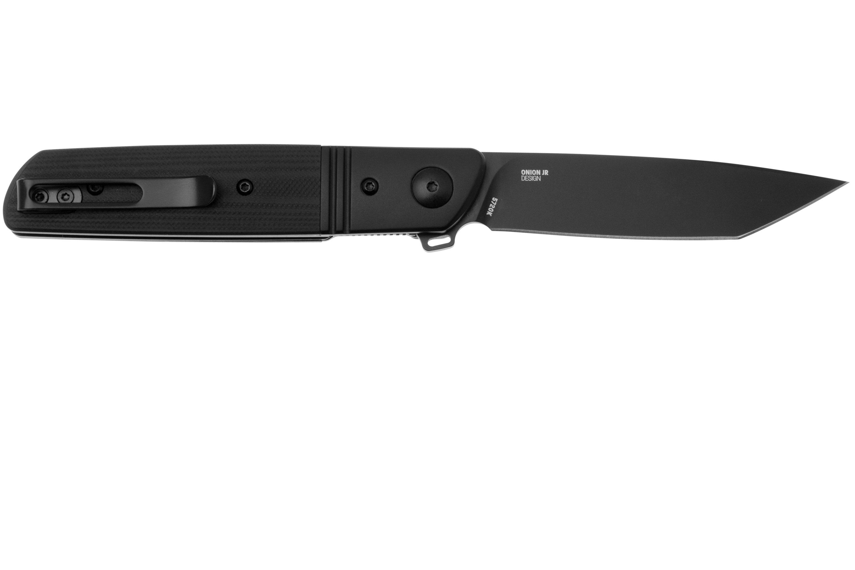 CRKT Bamboozled Tanto Black 5720K Black Oxide D2, Black G10