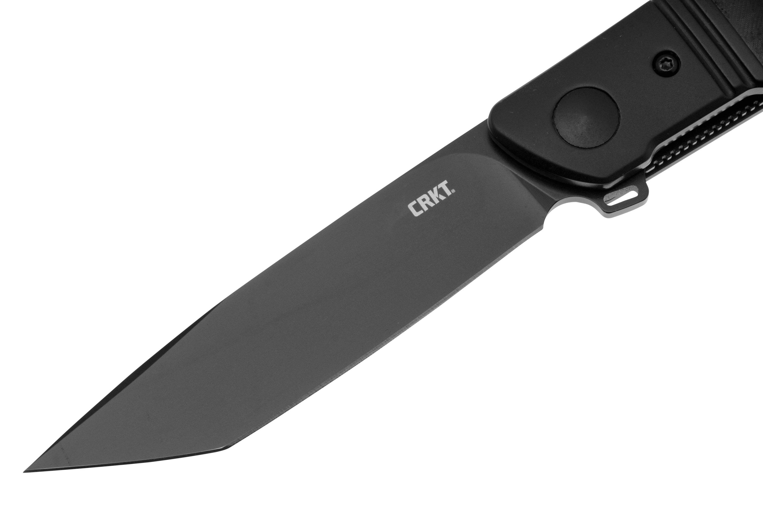 CRKT Bamboozled Tanto Black 5720K Black Oxide D2, Black G10