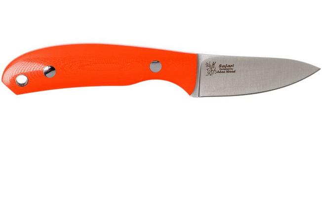 Casström No. 10 Swedish Forest Knife Orange G10, 14C28N Flat Grind