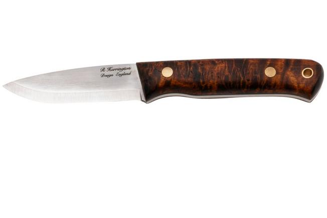 Afbeelding voor Casström Woodsman Järv 10870, Curly Birch Wood, bushcraftmes, Roger Harrington design