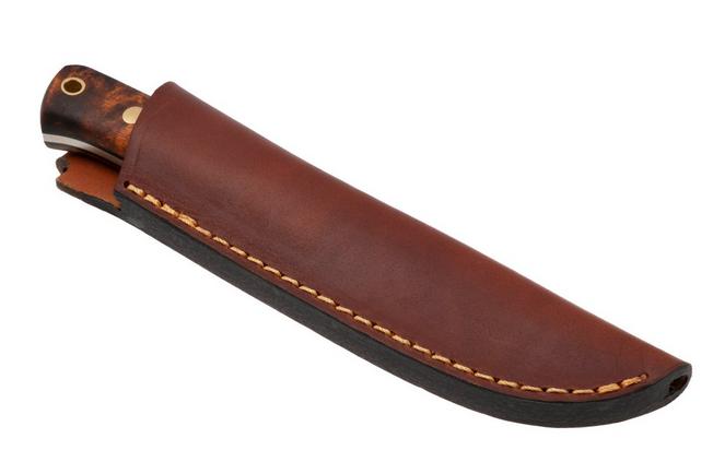 Afbeelding voor Casström Woodsman Järv 10870, Curly Birch Wood, bushcraftmes, Roger Harrington design