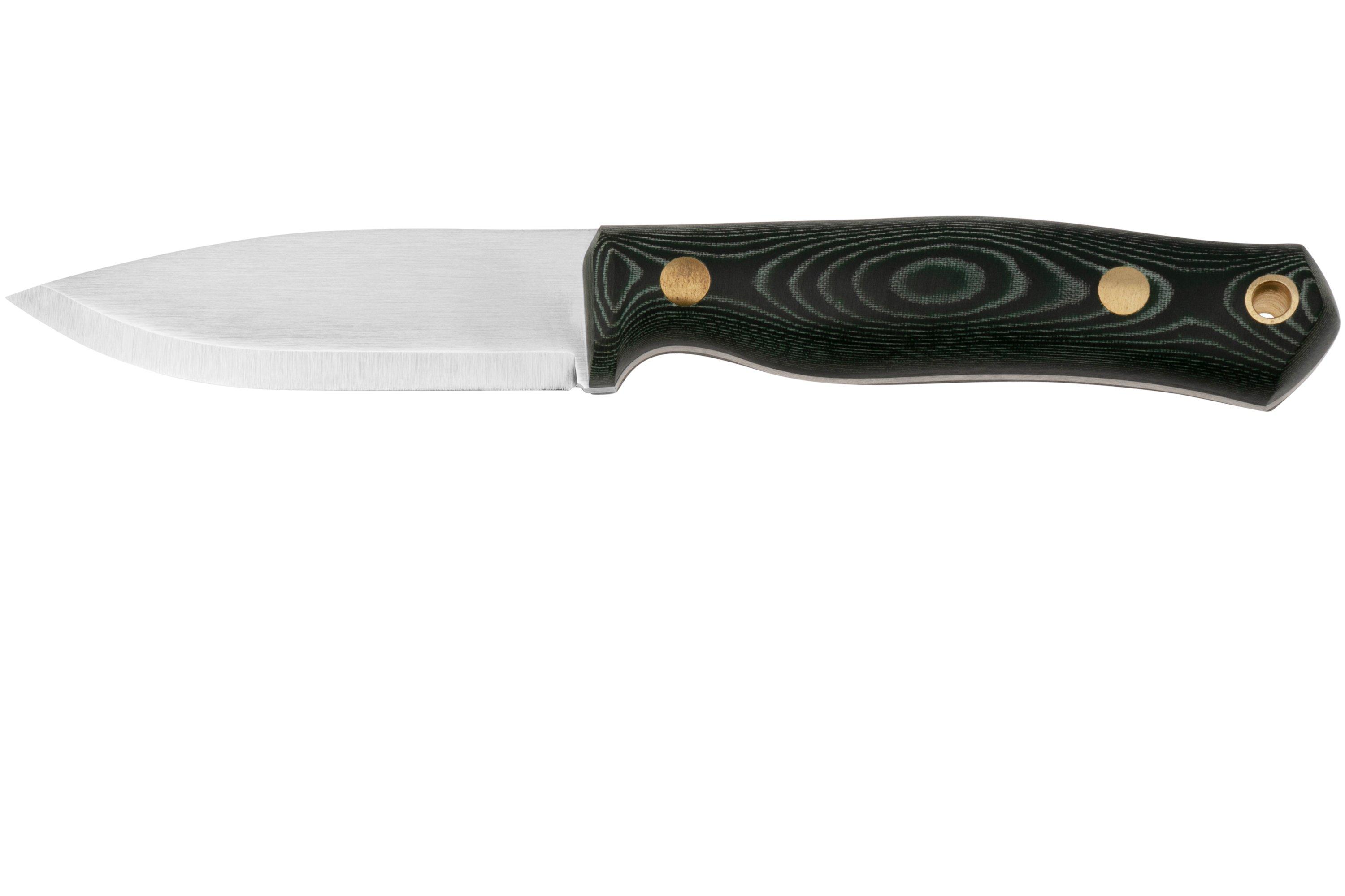 オリーブドラブ ガスガン セミオート Casstrom: No.8 SFK - Green Micarta - 14C28N - Scandi Grind