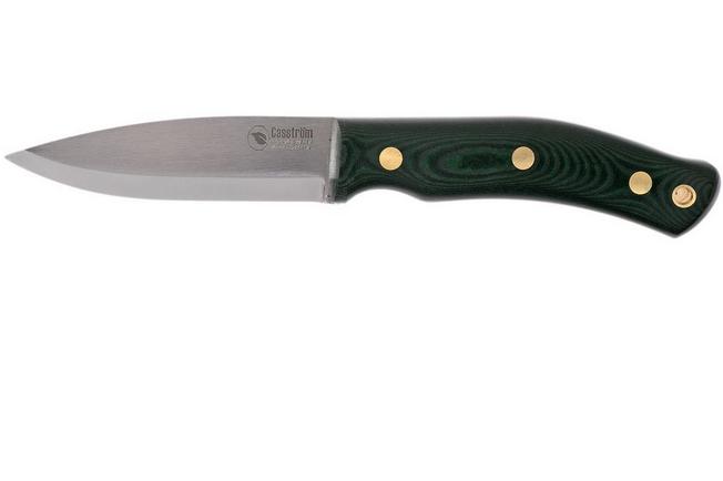 Casström No. 10 Swedish Forest Knife Green Micarta, 14C28N Scandi