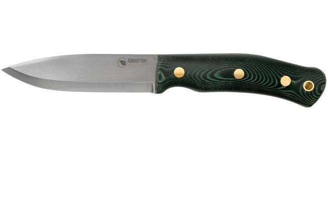 Casström No. 10 Swedish Forest Knife Green Micarta, K720 Scandi Grind 13123  with firesteel