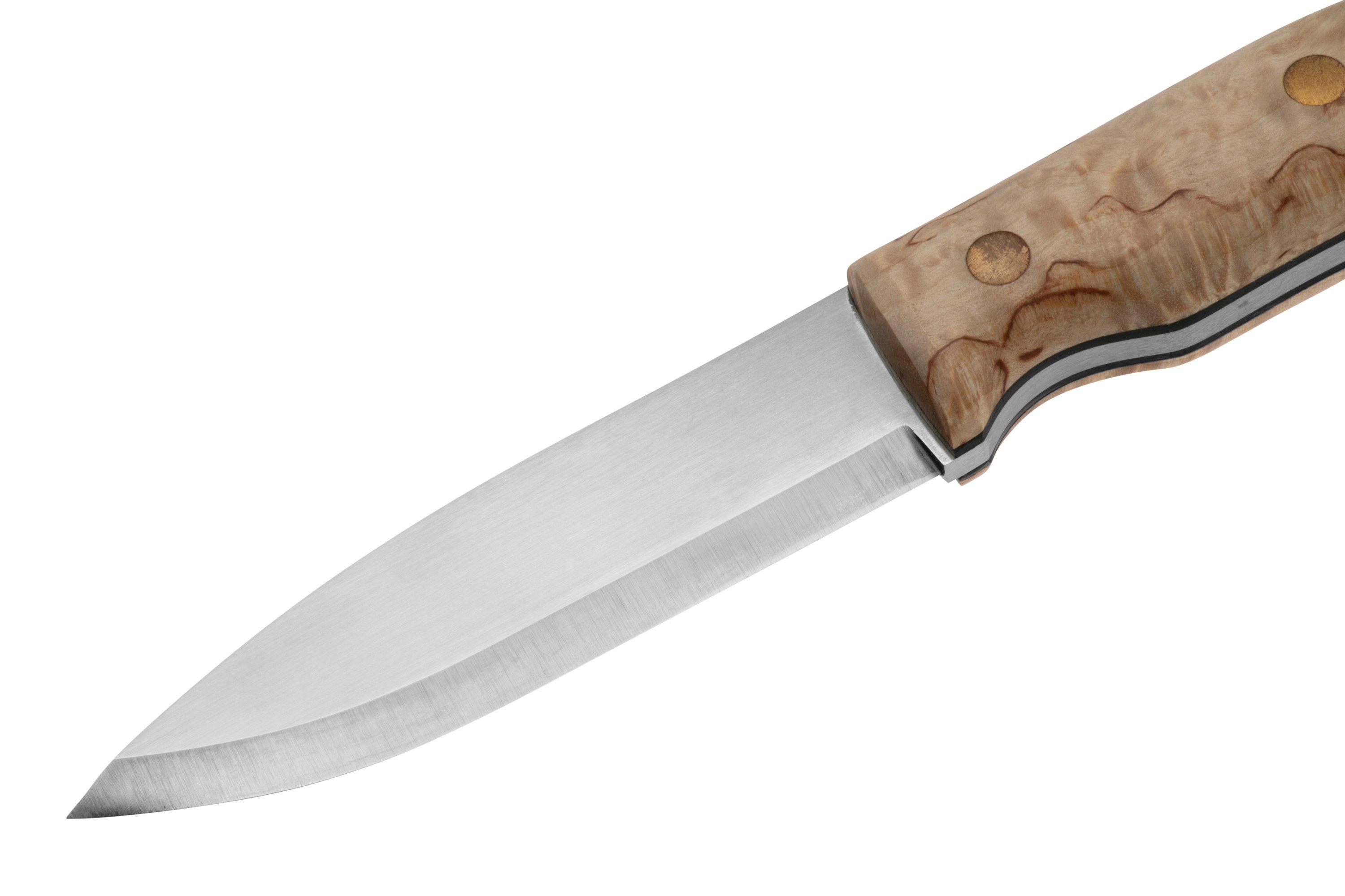 Casström No. 10 Swedish Forest Knife Curly Birch, K720 Scandi Grind