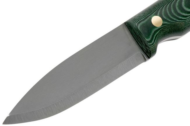 Casström No. 10 Swedish Forest Knife Green Micarta, 14C28N Scandi