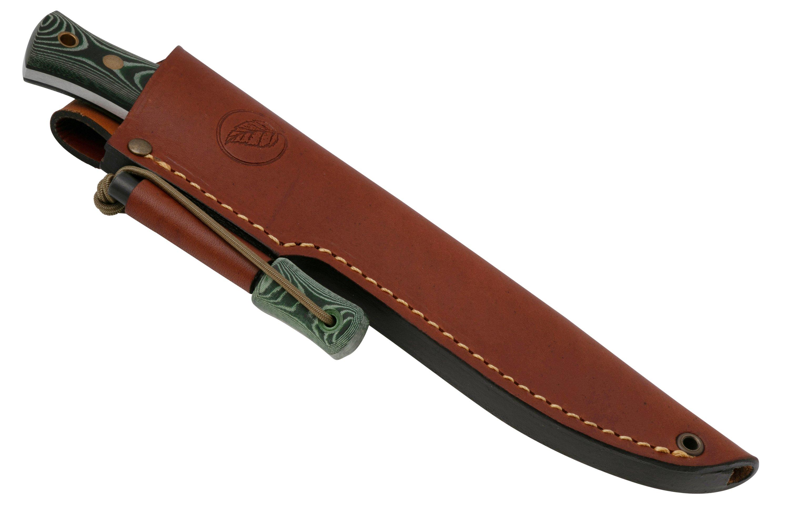 Casström No. 14 SFK 13423 Green Micarta with firesteel, bushcraft