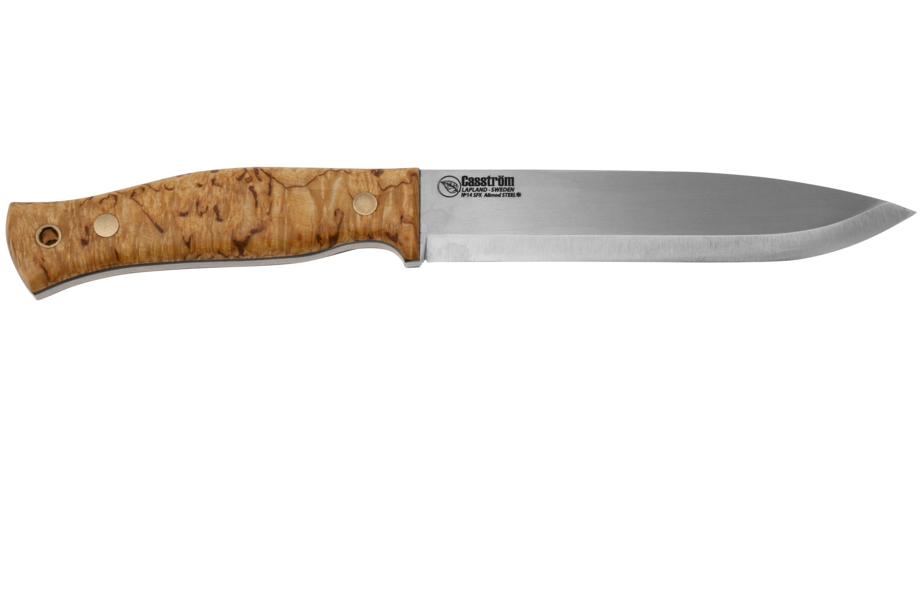 Casstrom Feuerstahl-Stürmer – Hochwertiger Auermetall-Feuerstab, 12.000+ Schläge, Mit Micarta-Griff, Inkl. Gummiseil & Schlagbolzen
