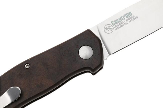 Afbeelding voor Casström Lars Fält EDC 17040, Satin 14C28N, Coffee Brown FSC zakmes