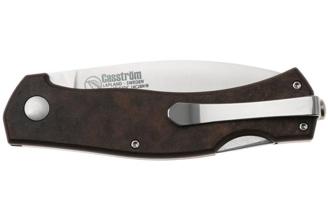 Afbeelding voor Casström Lars Fält EDC 17040, Satin 14C28N, Coffee Brown FSC zakmes