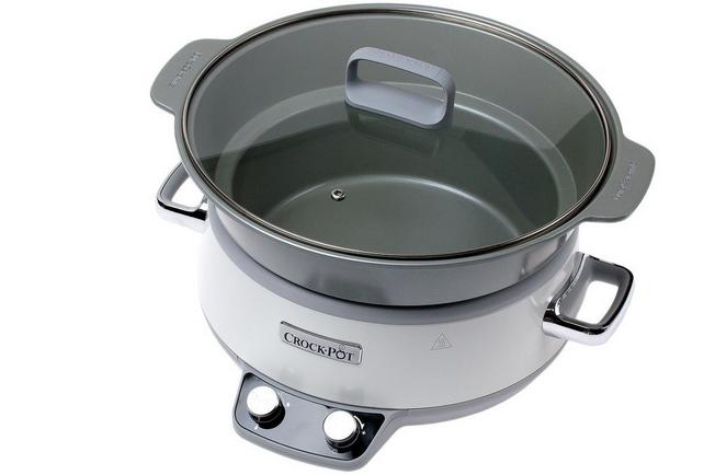 Slow Cooker Stainless Steel, 6L