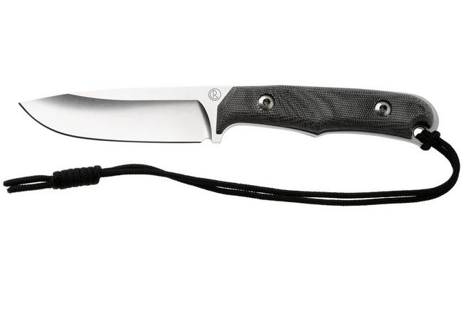 Afbeelding voor Chris Reeve Backpacker Drop Point BPR-1000 Stonewashed CPM MagnaCut, Black Canvas Micarta, outdoormes