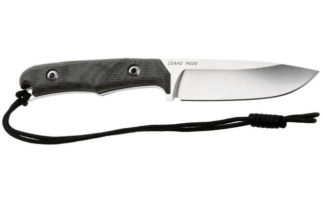 Afbeelding voor Chris Reeve Backpacker Drop Point BPR-1000 Stonewashed CPM MagnaCut, Black Canvas Micarta, outdoormes