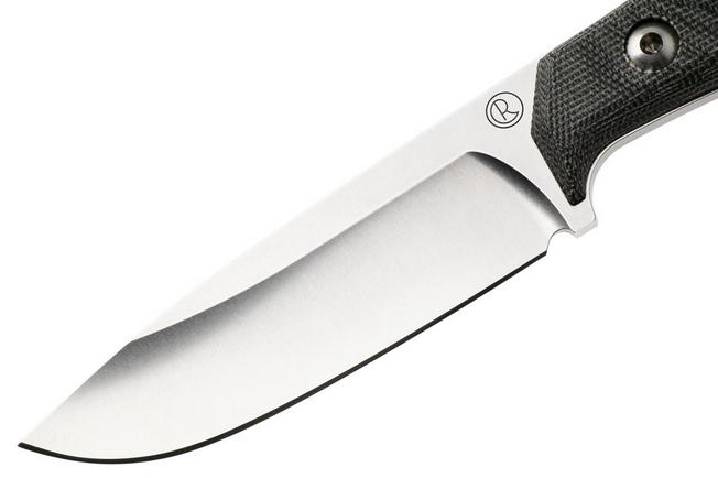 Afbeelding voor Chris Reeve Backpacker Drop Point BPR-1000 Stonewashed CPM MagnaCut, Black Canvas Micarta, outdoormes