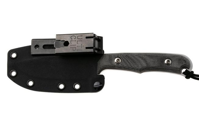 Afbeelding voor Chris Reeve Backpacker Drop Point BPR-1000 Stonewashed CPM MagnaCut, Black Canvas Micarta, outdoormes