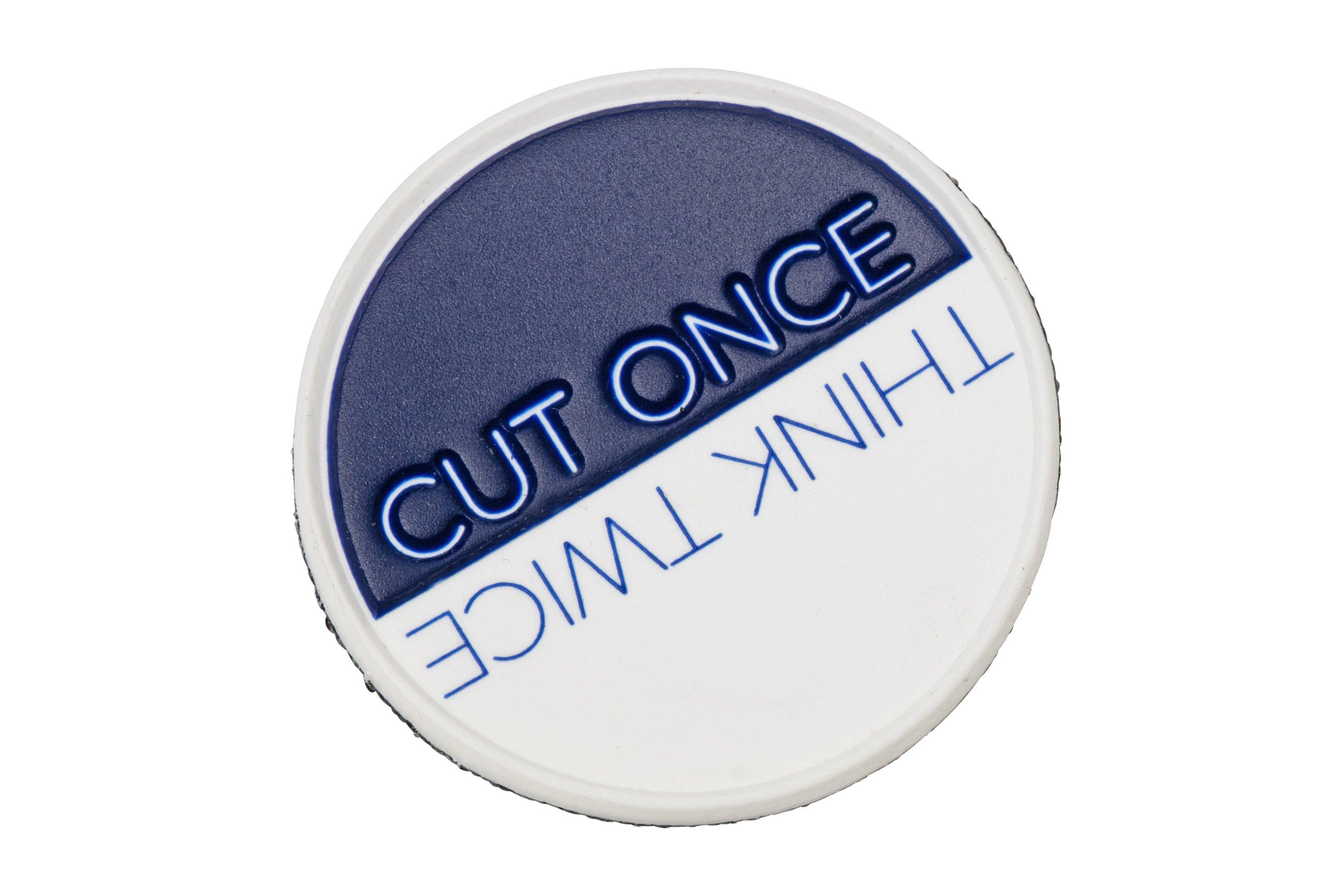 Chris Reeve Patch PVC, Think Twice Cut Once CRK-2003 | Advantageously ...