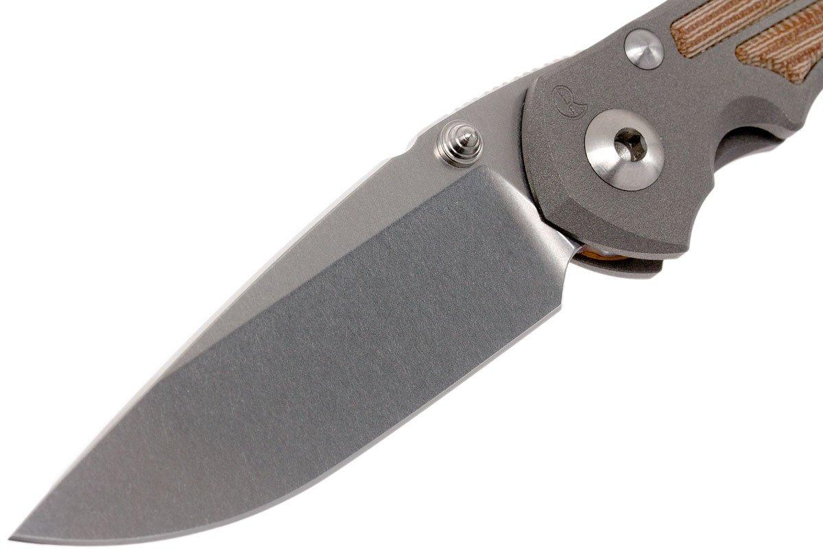 Chris Reeve Small Inkosi Natural Micarta Inlays SIN-1014 navalha ...