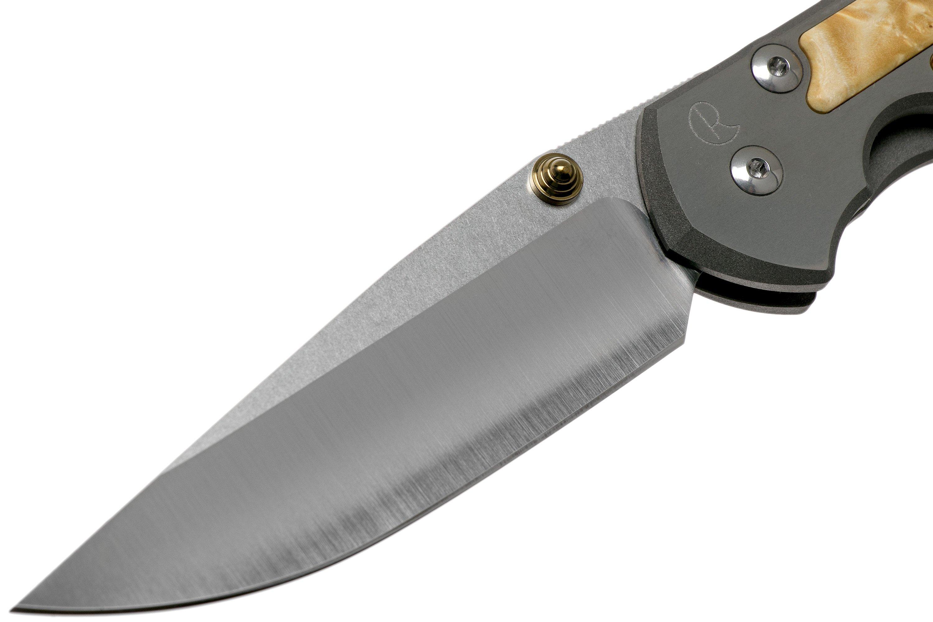 Chris Reeve Large Sebenza 21 Box Elder inlay L21-1090 couteau de poche ...