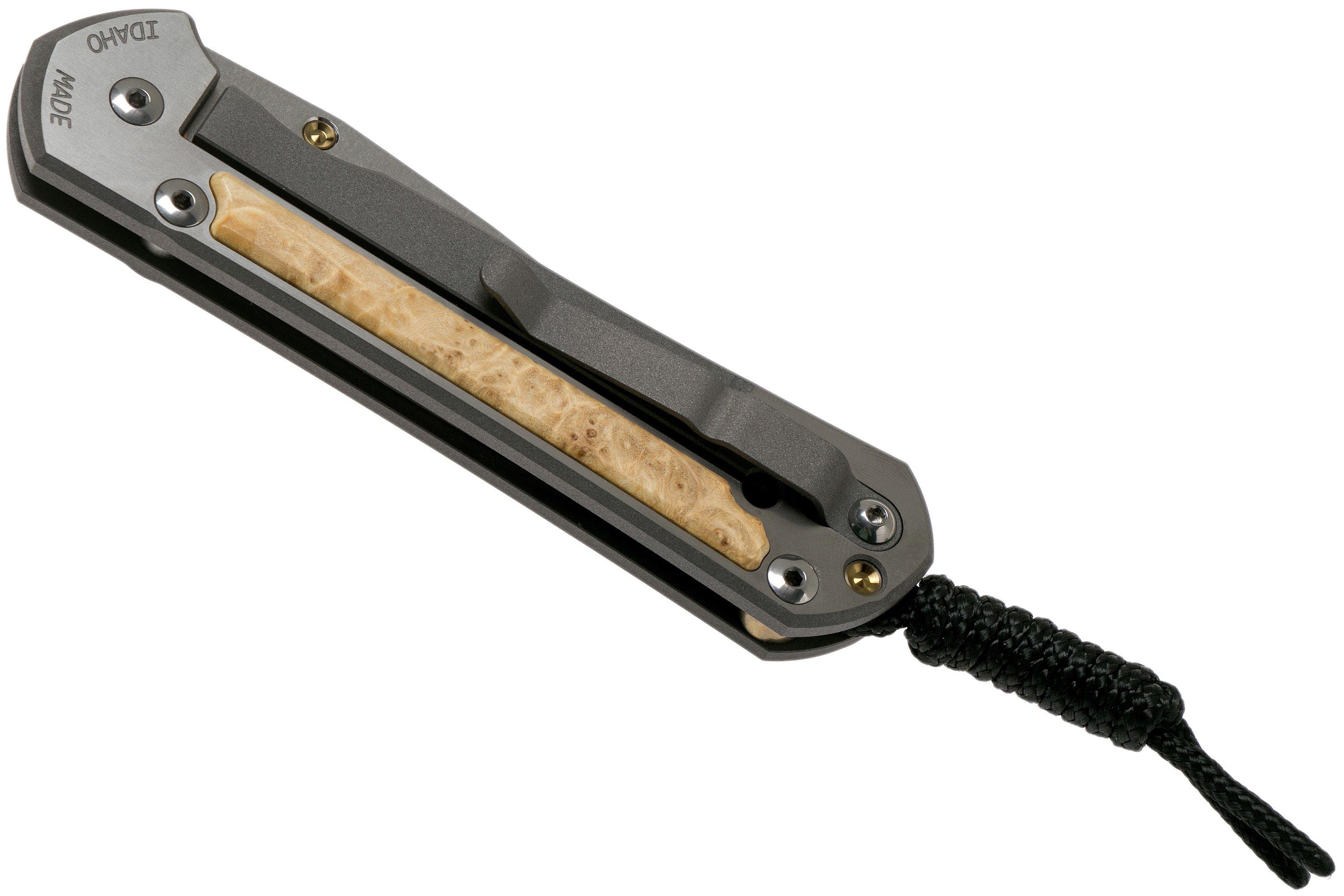 Chris Reeve Large Sebenza 21 Box Elder inlay L21-1090 pocket knife