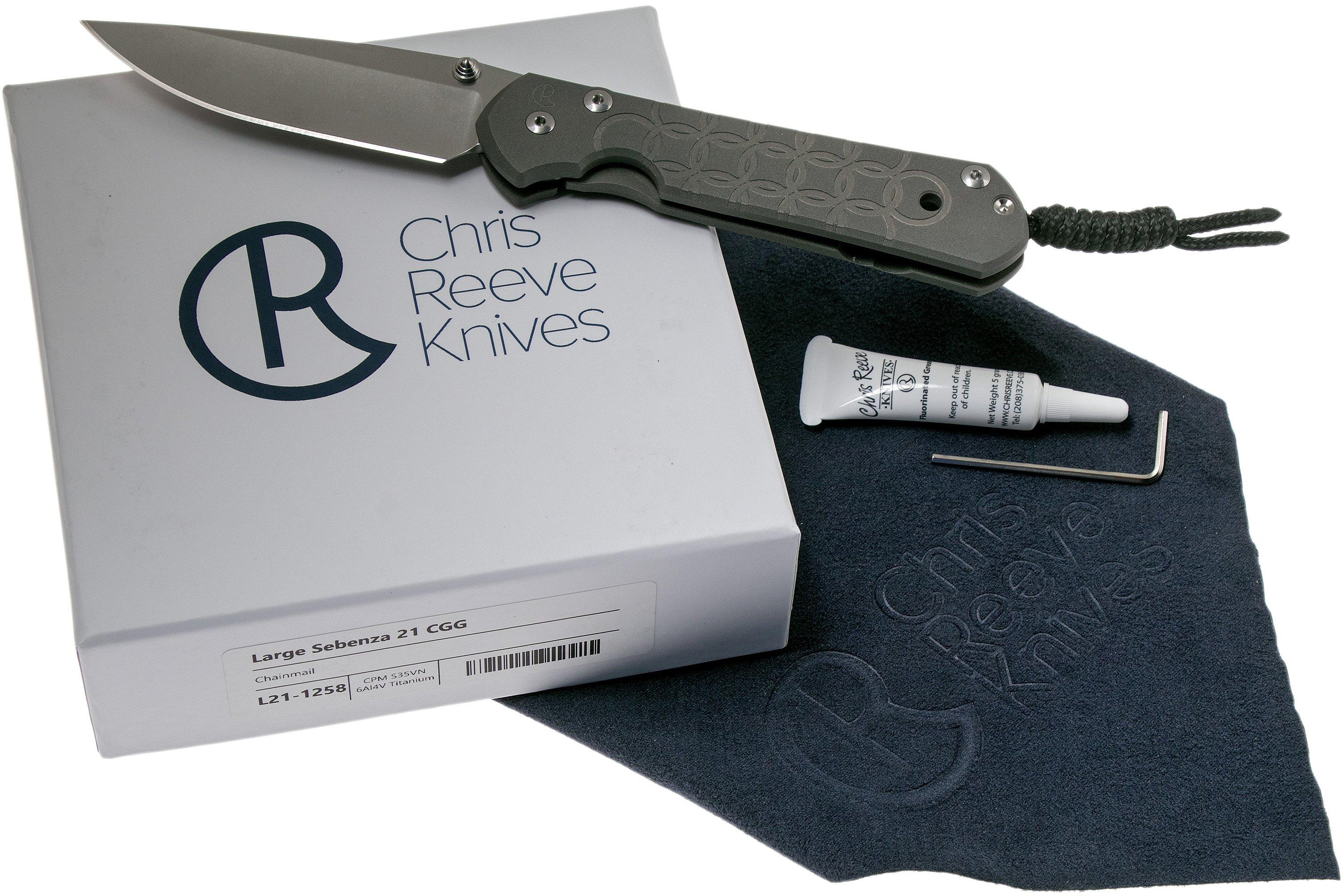 Chris Reeve Large Sebenza 21 Chainmail CGG L211258 zakmes Voordelig