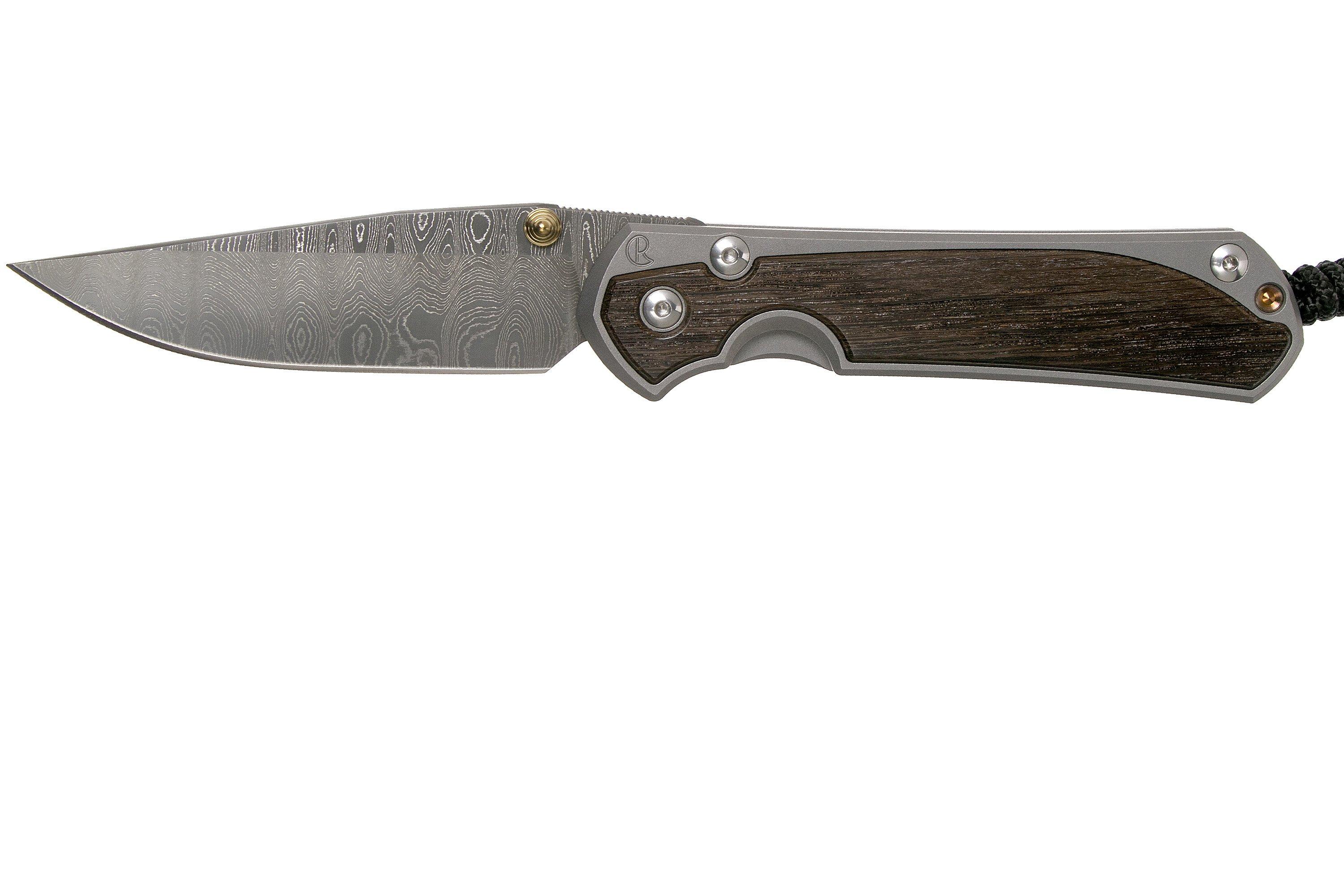 Chris Reeve Sebenza 31 Large Bog Oak, Ladder Damascus Drop CRL31-1104 ...