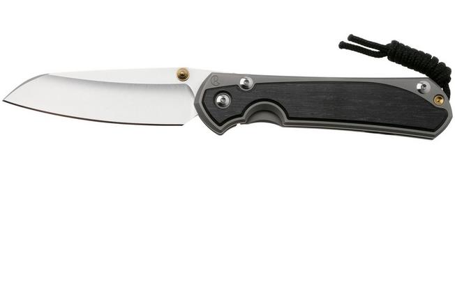 Afbeelding voor Chris Reeve Large Sebenza 31 Insingo L31-1124, Stonewashed CPM MagnaCut, Sand Blasted Titanium, Bog Oak Inlay zakmes
