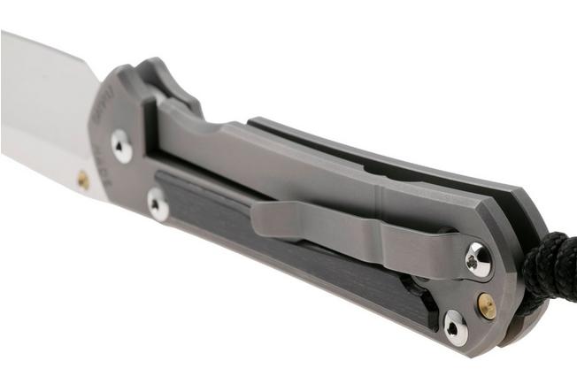 Afbeelding voor Chris Reeve Large Sebenza 31 Insingo L31-1124, Stonewashed CPM MagnaCut, Sand Blasted Titanium, Bog Oak Inlay zakmes