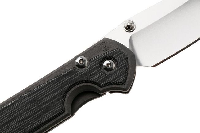 Afbeelding voor Chris Reeve Sebenza 31, L31-1221, Stonewashed CPM MagnaCut Insingo, Sandblasted Titanium, Black Canvas Micarta Inlay, linkshandig zakmes