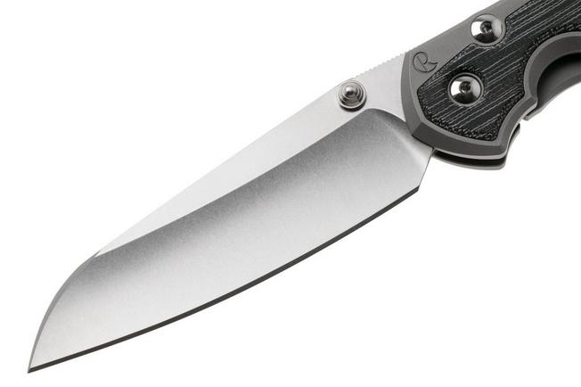 Afbeelding voor Chris Reeve Large Sebenza 31 Insingo L31-1124, Stonewashed CPM MagnaCut, Glass Blasted Titanium, Black Canvas Micarta Inlay, zakmes