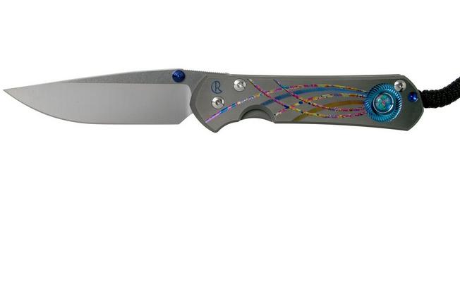 Bild für Chris Reeve Large Sebenza 31 Unique Graphics Cabochon Drop Point L31-1400-20-B Triple Mosaic Opal Taschenmesser
