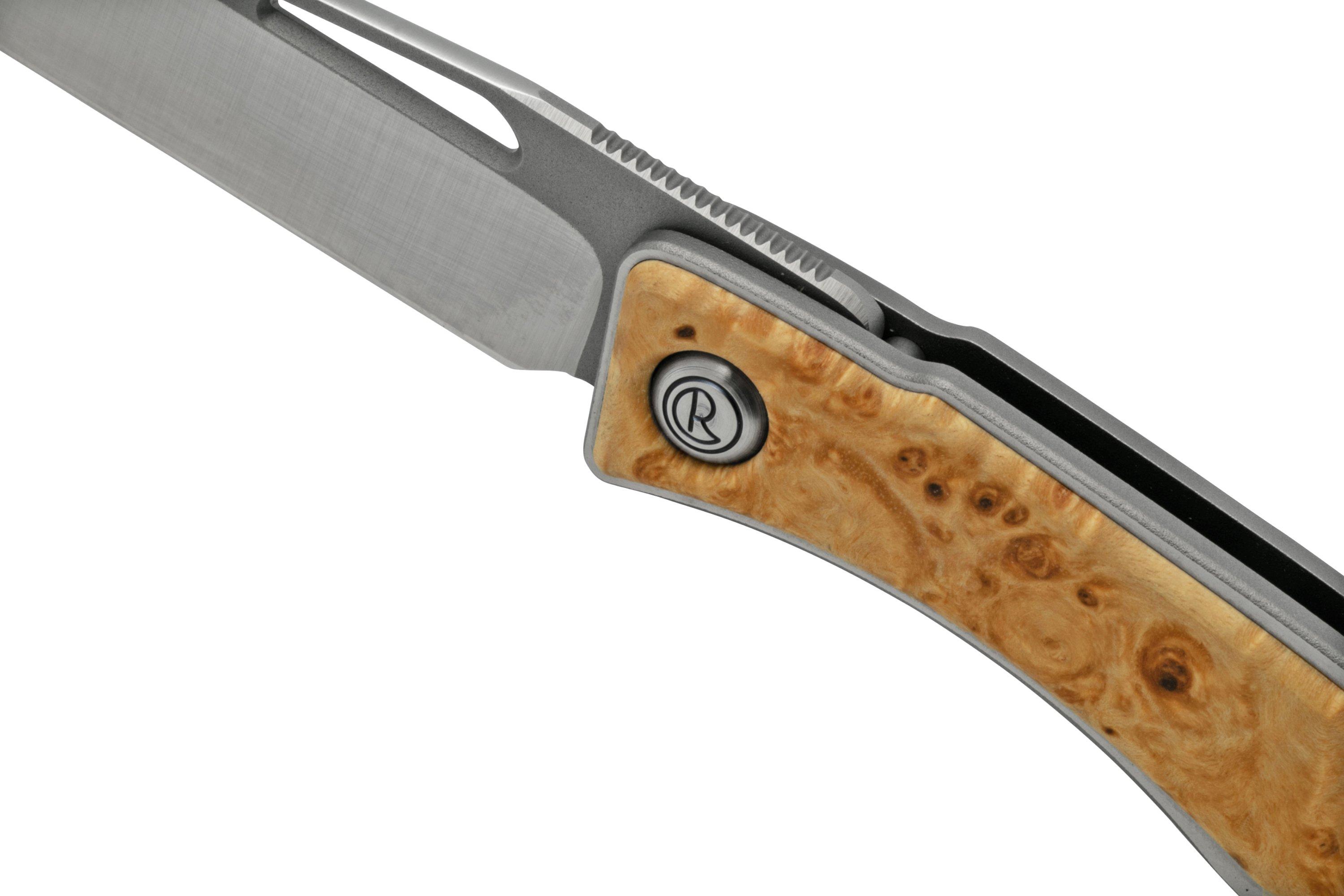 Chris Reeve Mnandi Box Elder Burl Inlay MNA-1008 gentleman's knife ...