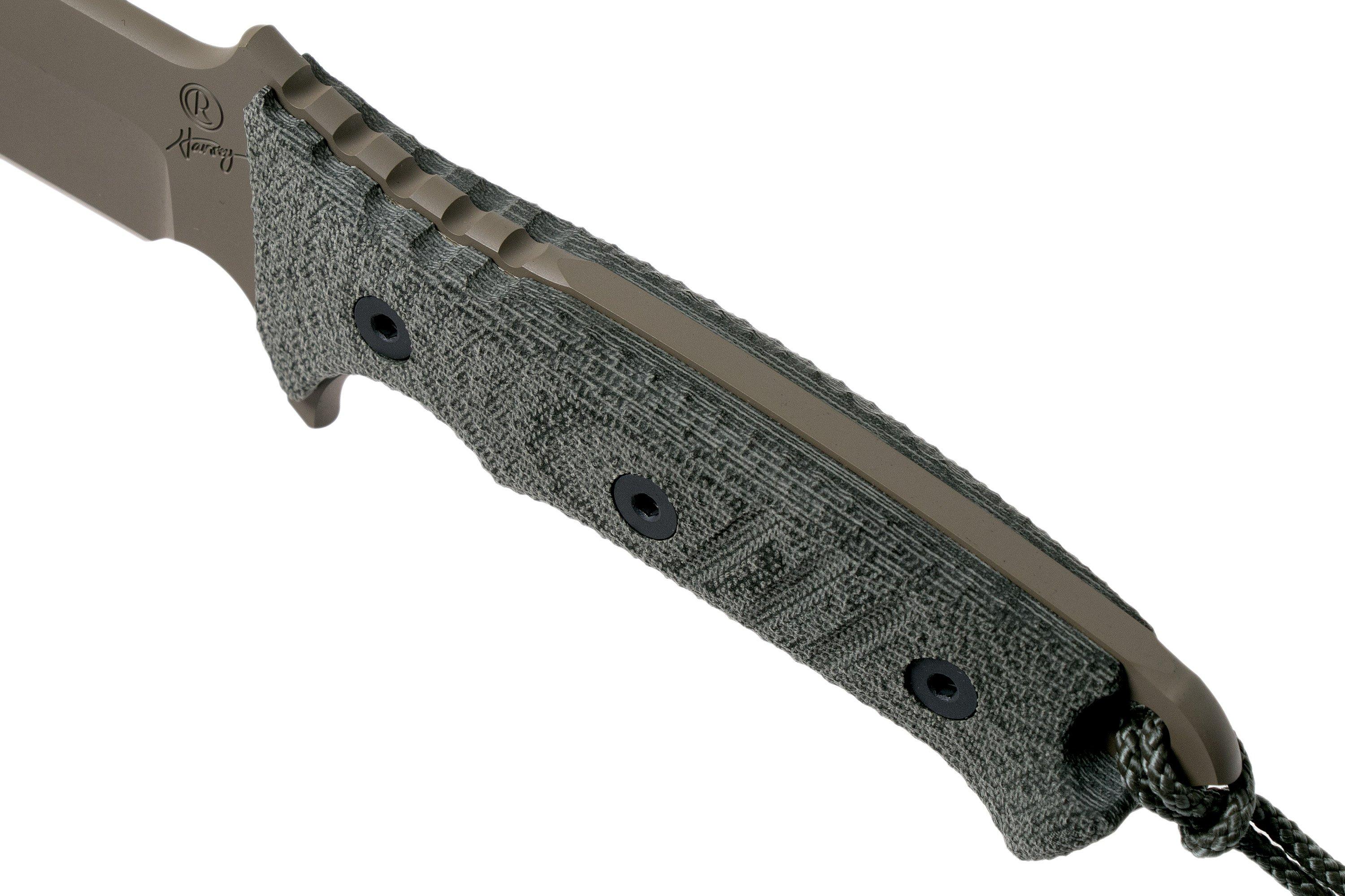 Chris Reeve Pacific Flat Dark Earth PAC1004 cuchillo de supervivencia