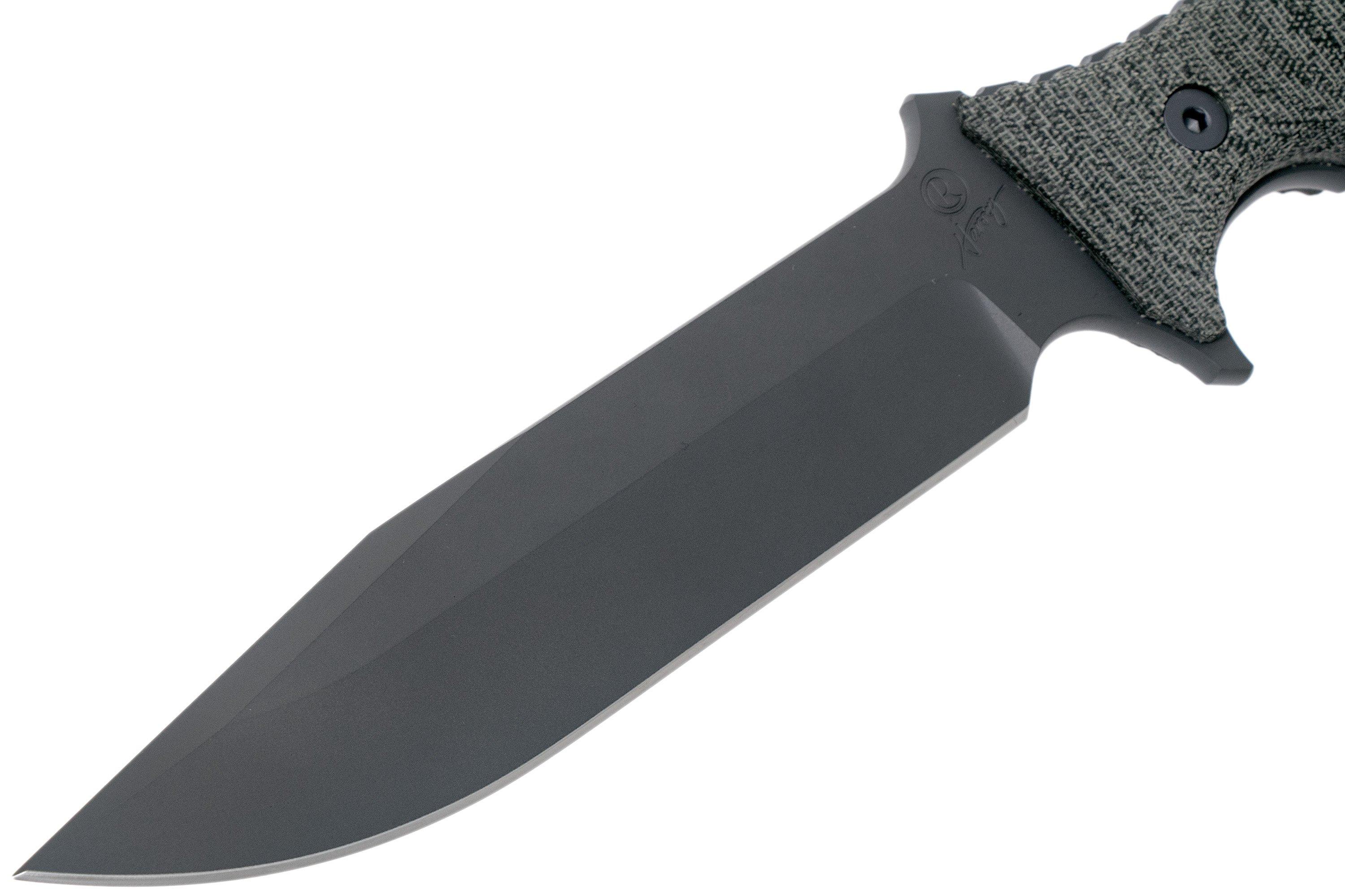 Chris Reeve Pacific Black PAC-1000 survival knife, non serrated ...