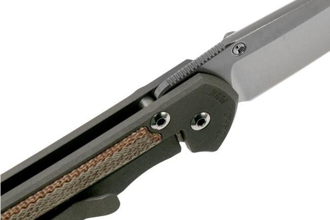 Bild für Chris Reeve Small Sebenza 21 Inlay Micarta Canvas Natural Tanto